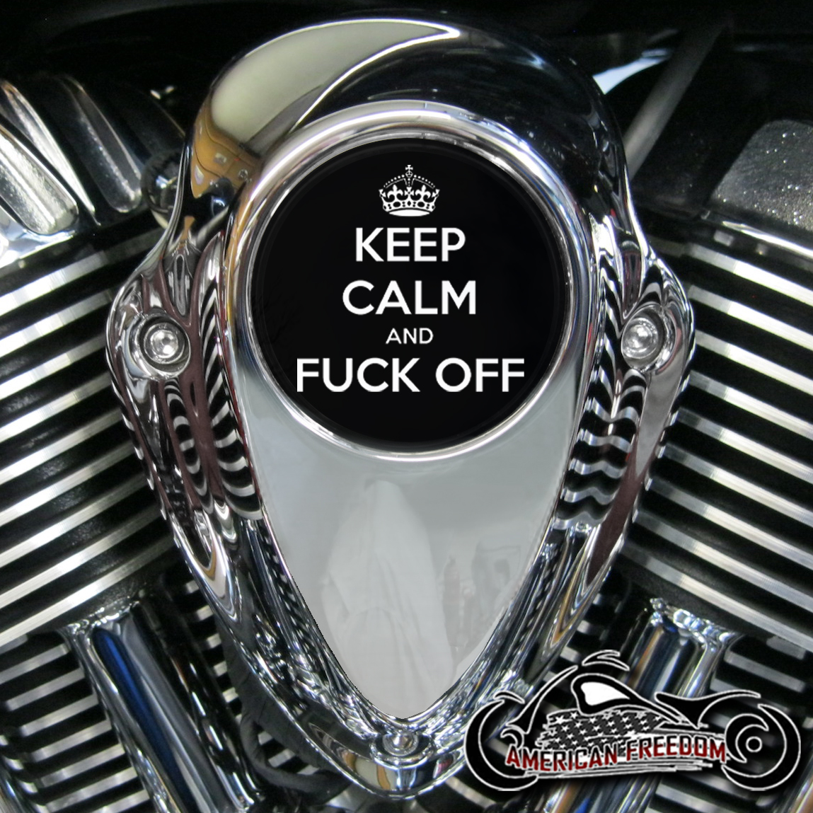 Indian Thunder Stroke Horn Insert - Keep Calm And F Off